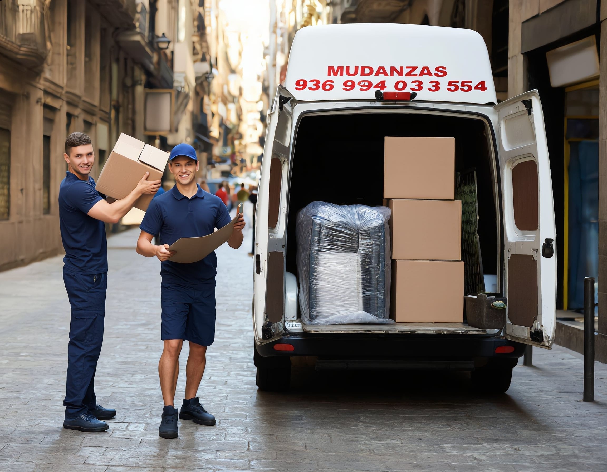 Tu mudanza en Barcelona con servicios complementarios