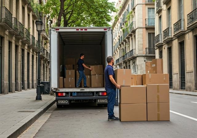 Mudanzas rápidas económicas en Barcelona 
